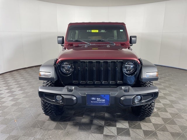 Certified 2021 Jeep Wrangler Unlimited Willys with VIN 1C4HJXDN9MW721127 for sale in Shakopee, Minnesota