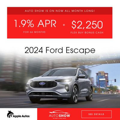 1.9% APR for 66 months on the 2024 Ford Escape