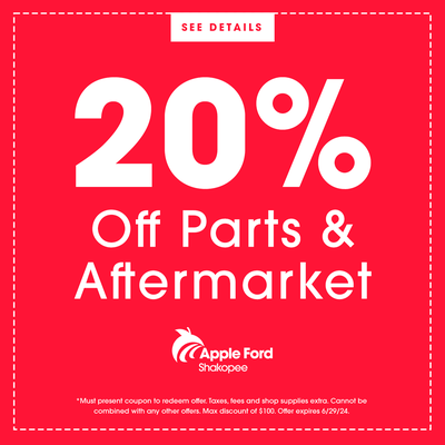 20% off Parts & Aftermarket